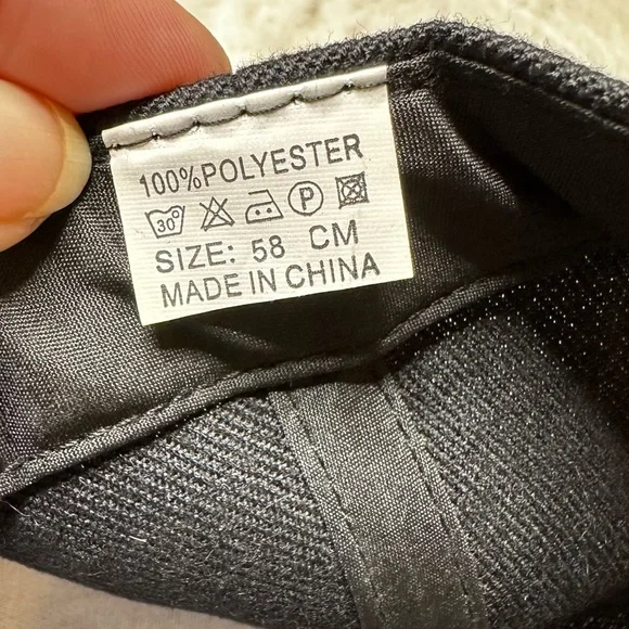 Angel 3-D Embroidered Baseball Cap in Black Women’s OS - Picture 8 of 9